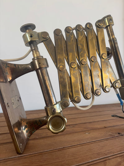 VTG Brass Scissor Wall Lamp