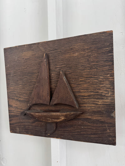 Vintage Sailboat Folk Art