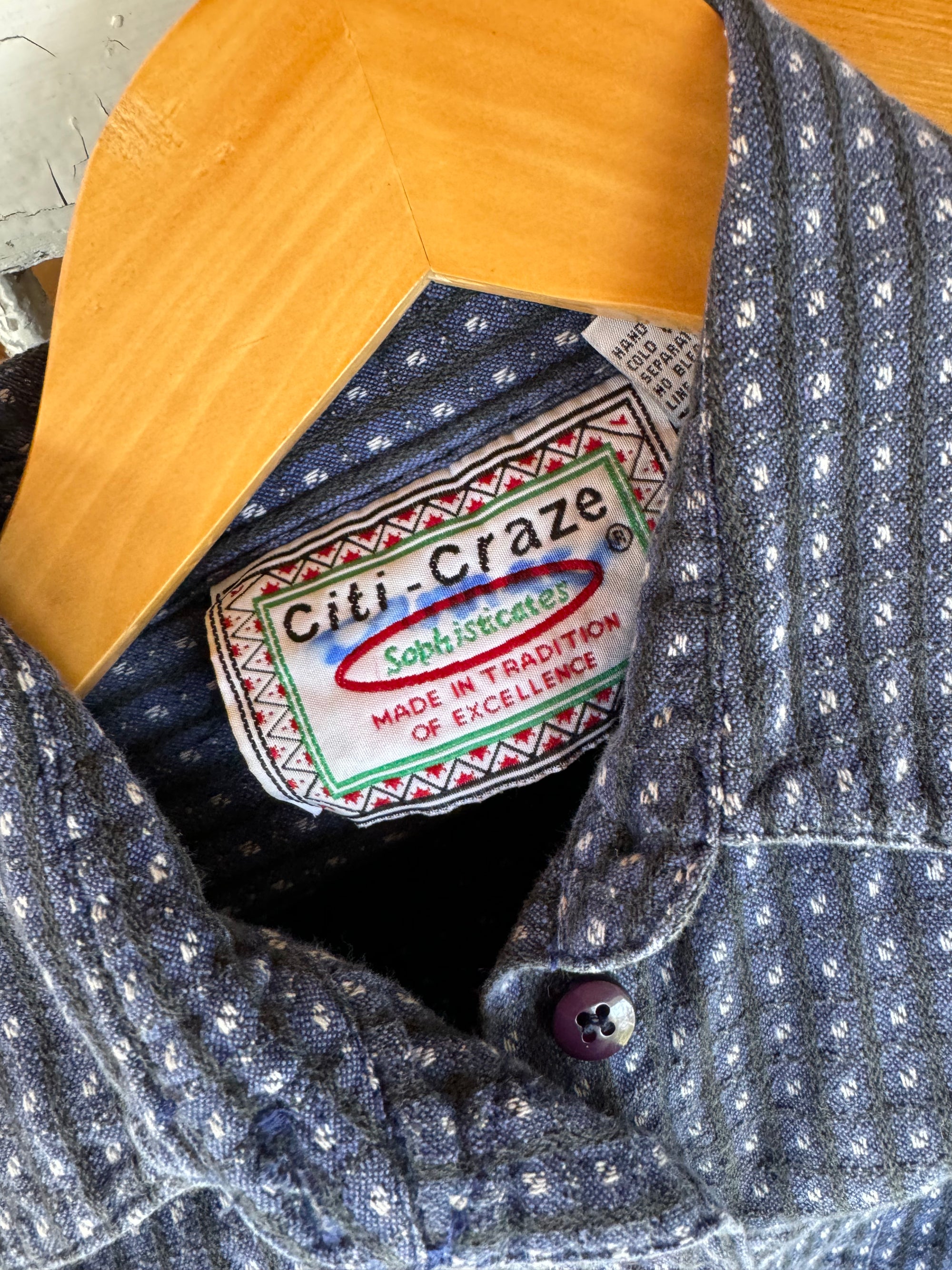 Vintage Super Soft Plaid Shirt - Blue + Black