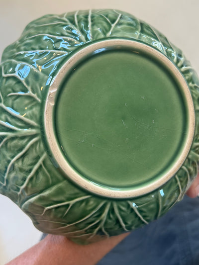 Majolica Style Cabbage Leaf Ware