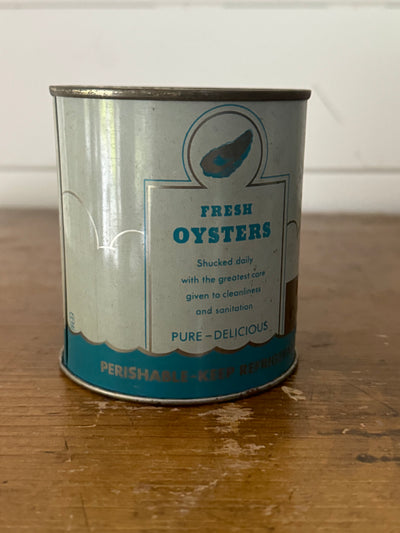 Vintage Oyster Tin 16oz