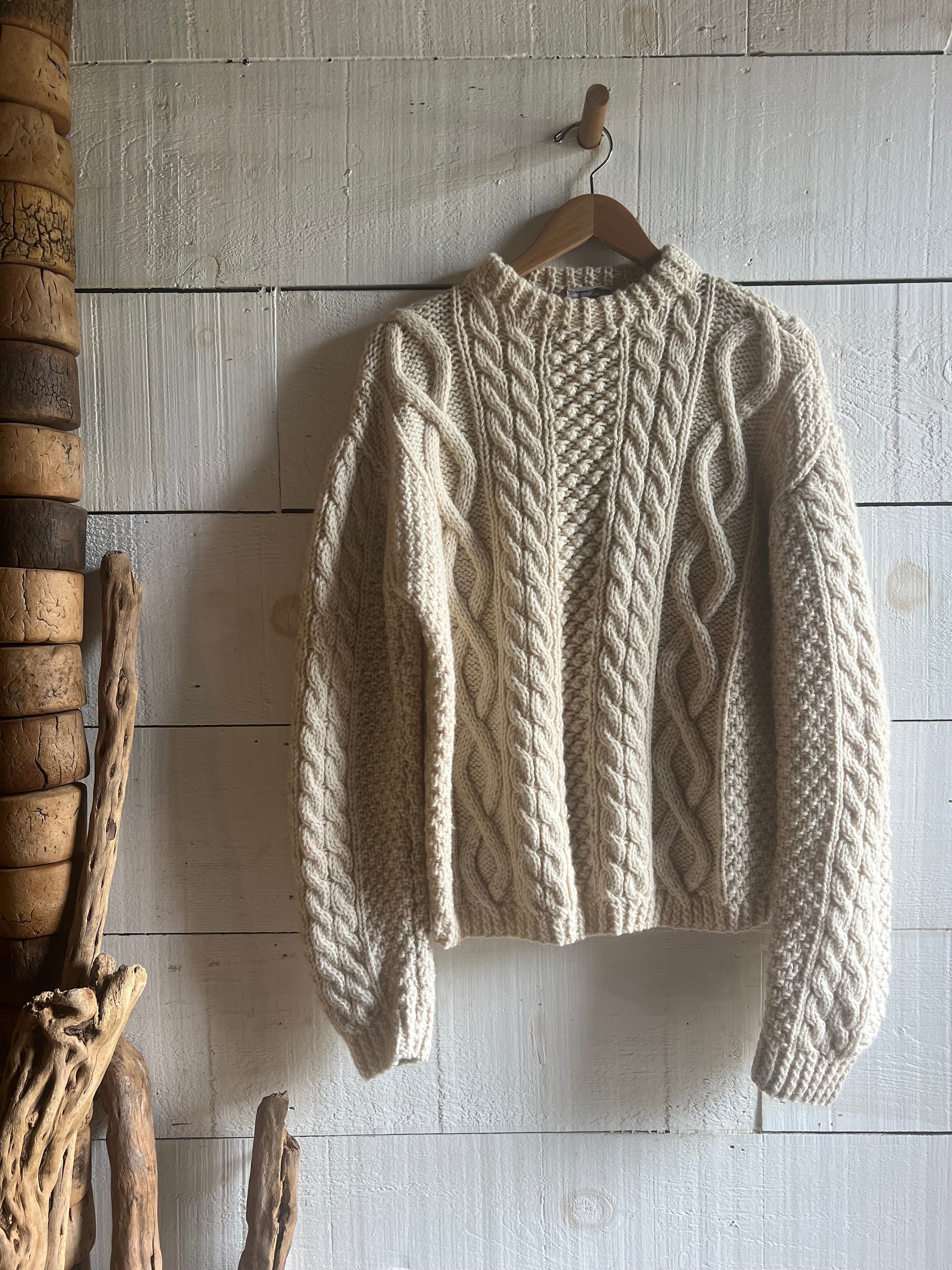 Vintage Wool Fishermen's Sweater