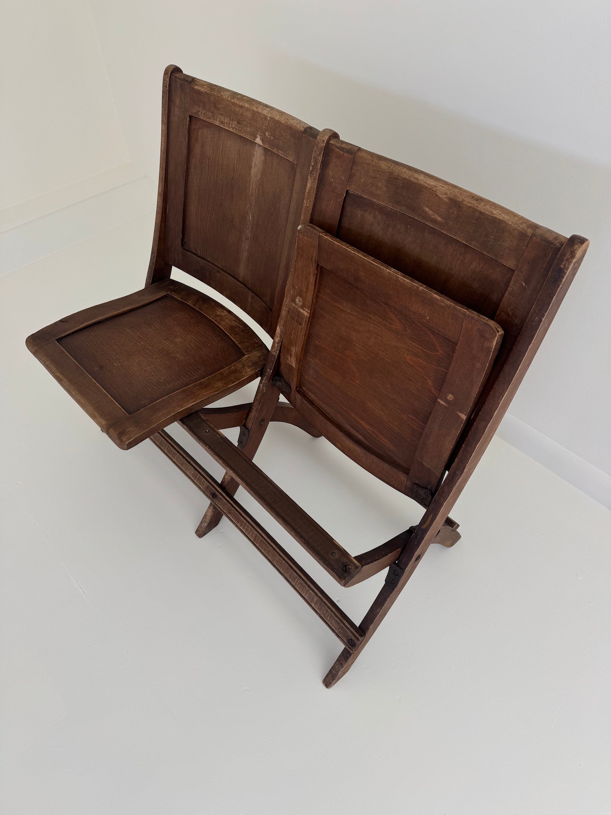 Vintage Wood Folding Chairs