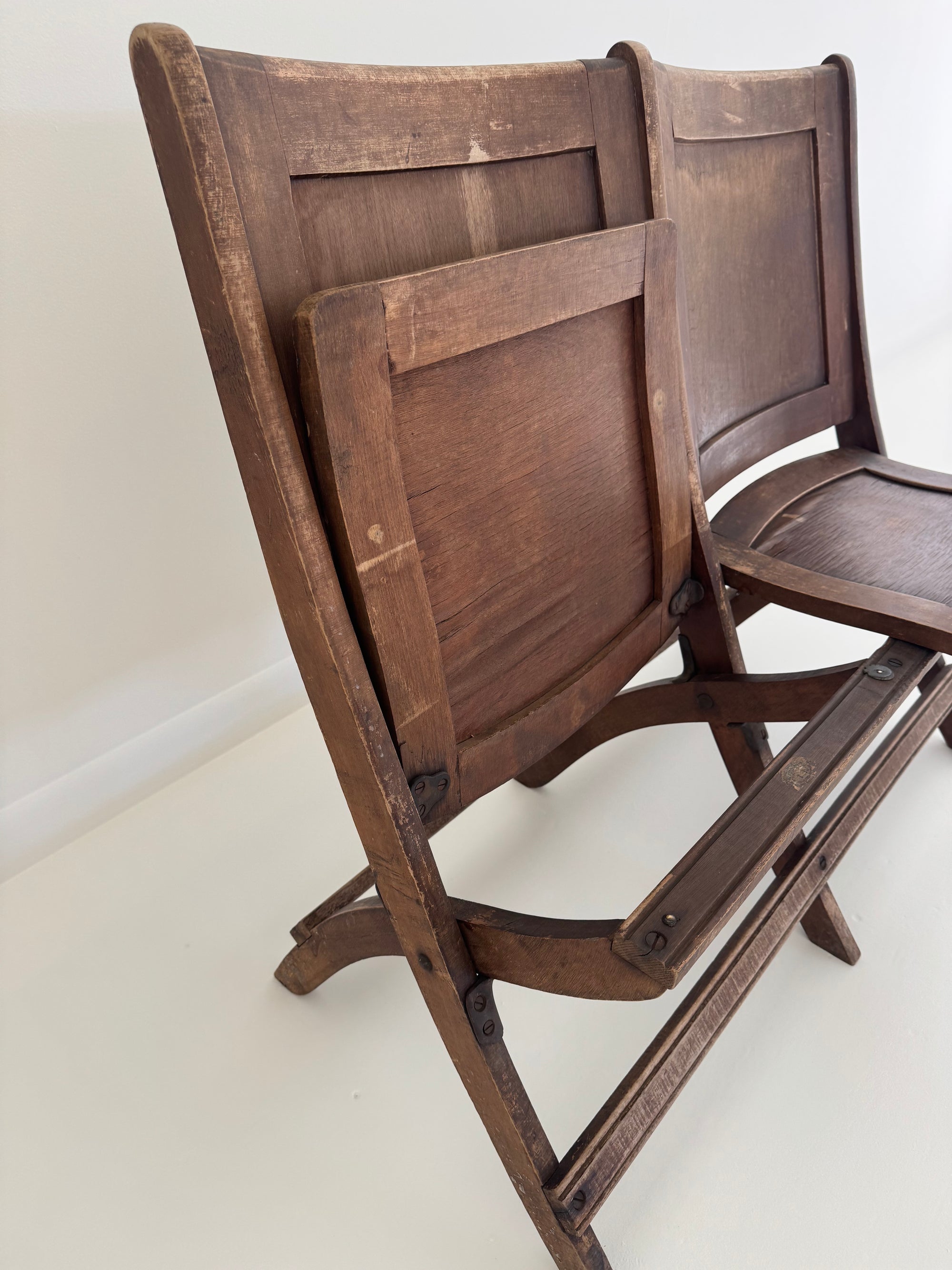 Vintage Wood Folding Chairs