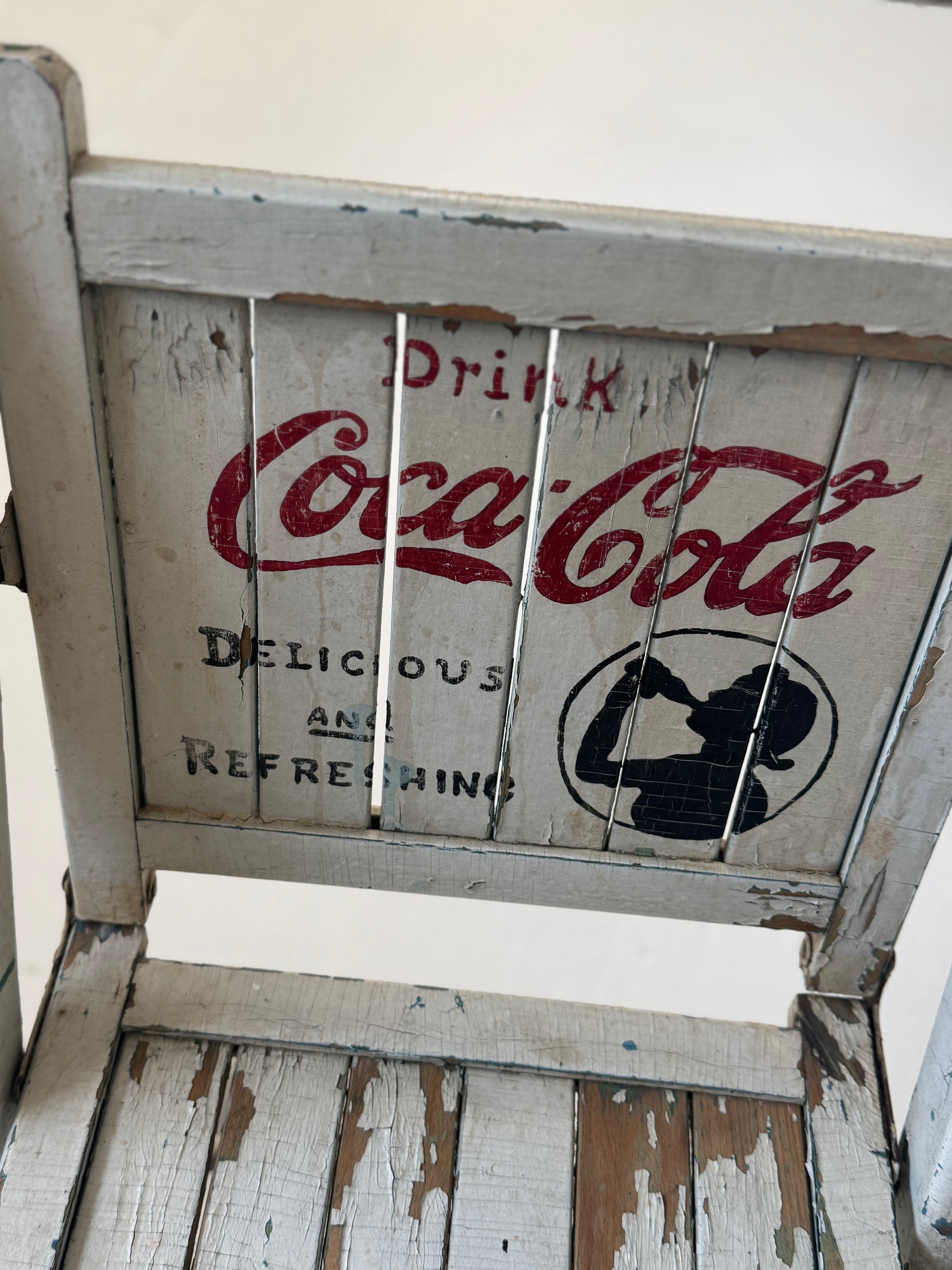 Vintage Coca Cola Folding Chair