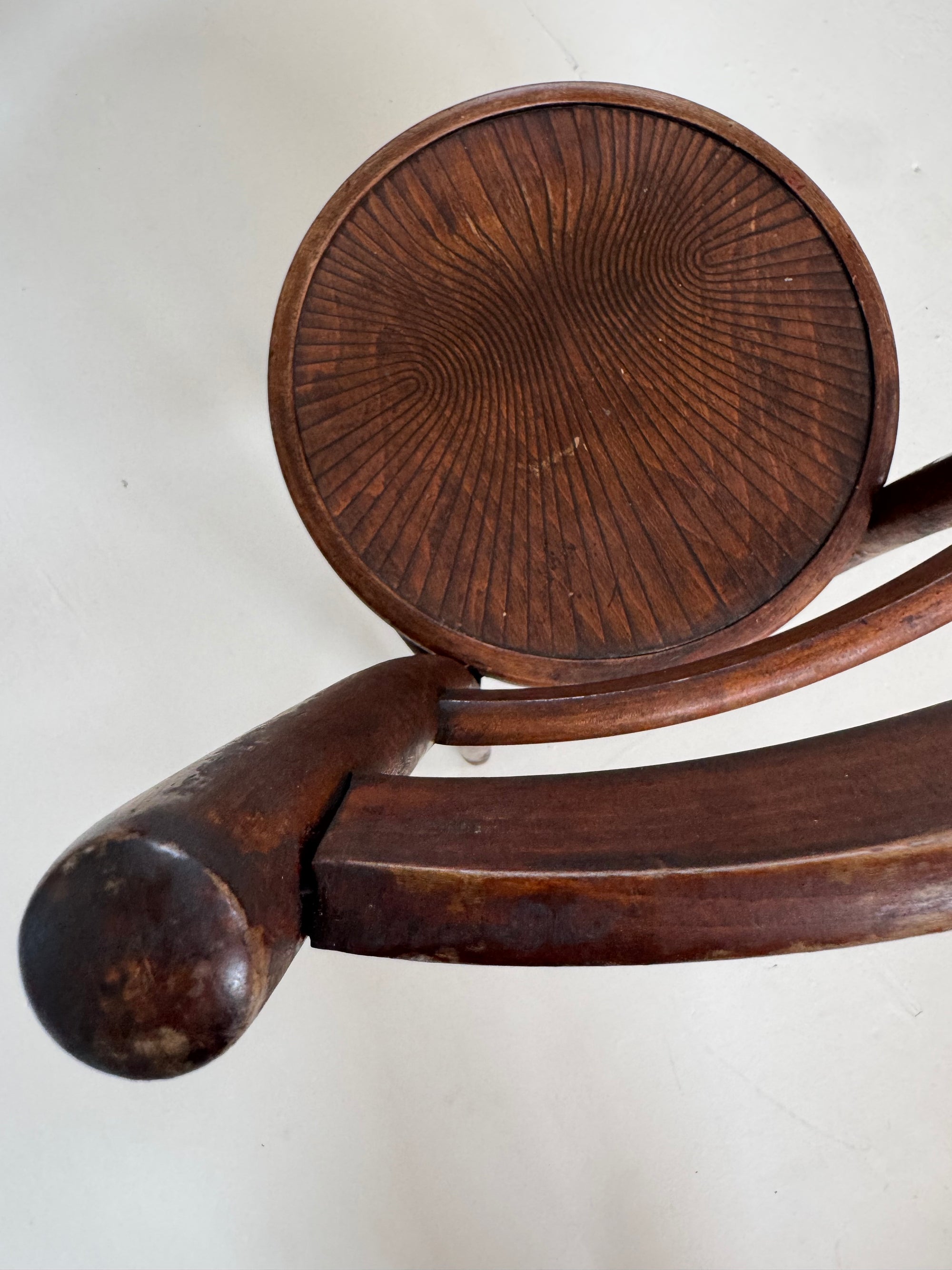 Vintage Thonet Style Bentwood Chair - Wood Grain