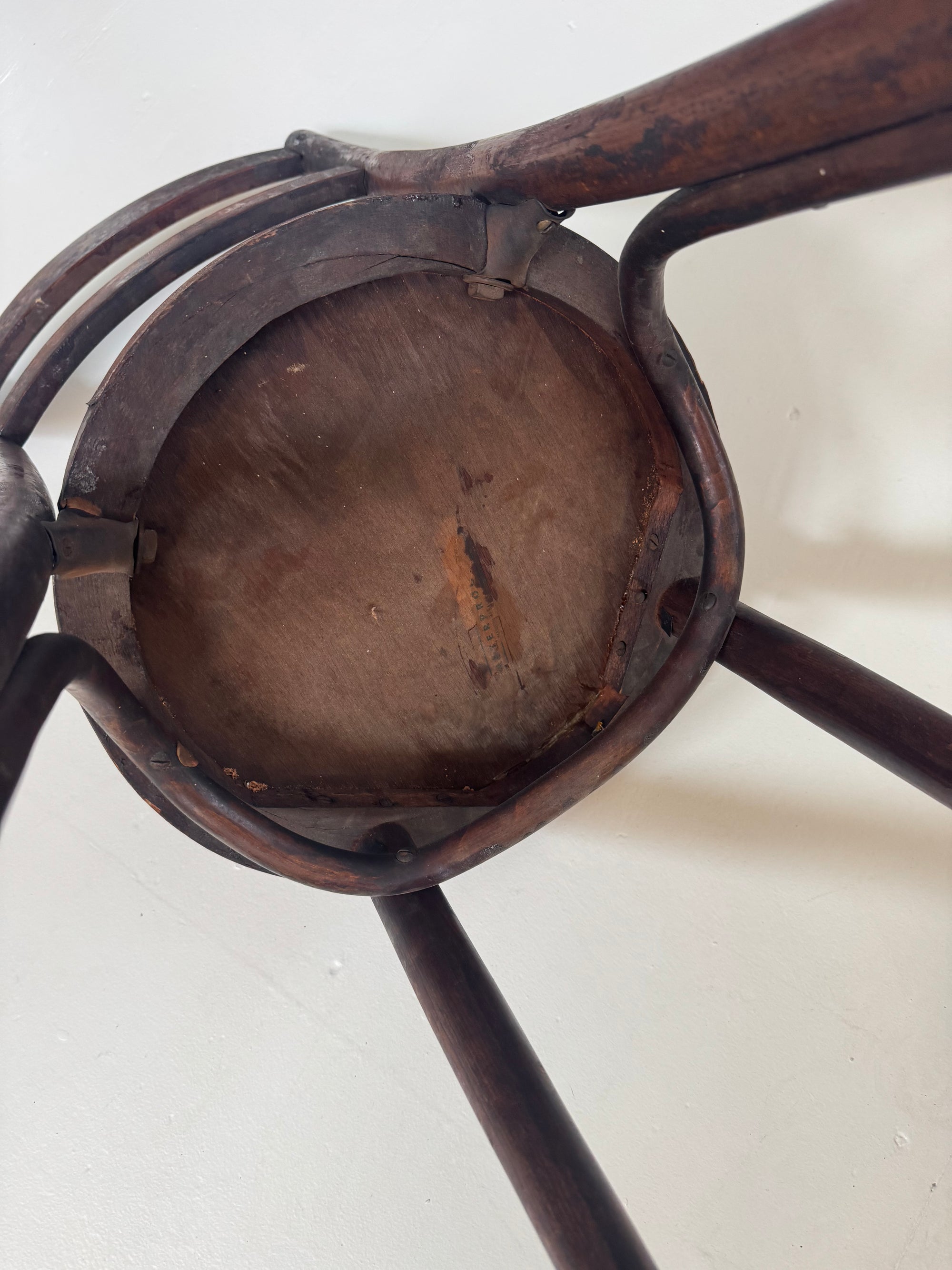 Vintage Thonet Style Bentwood Chair - Wood Grain