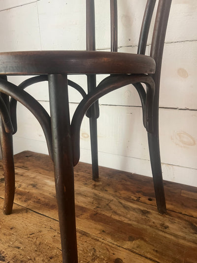 Vintage Thonet Style Bentwood Chair - Wood Grain