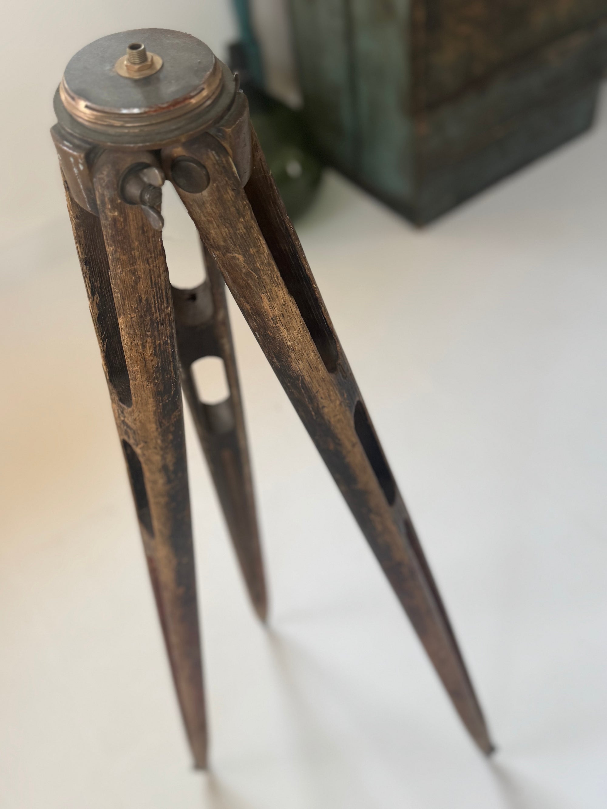 Wood Tripod - Antique