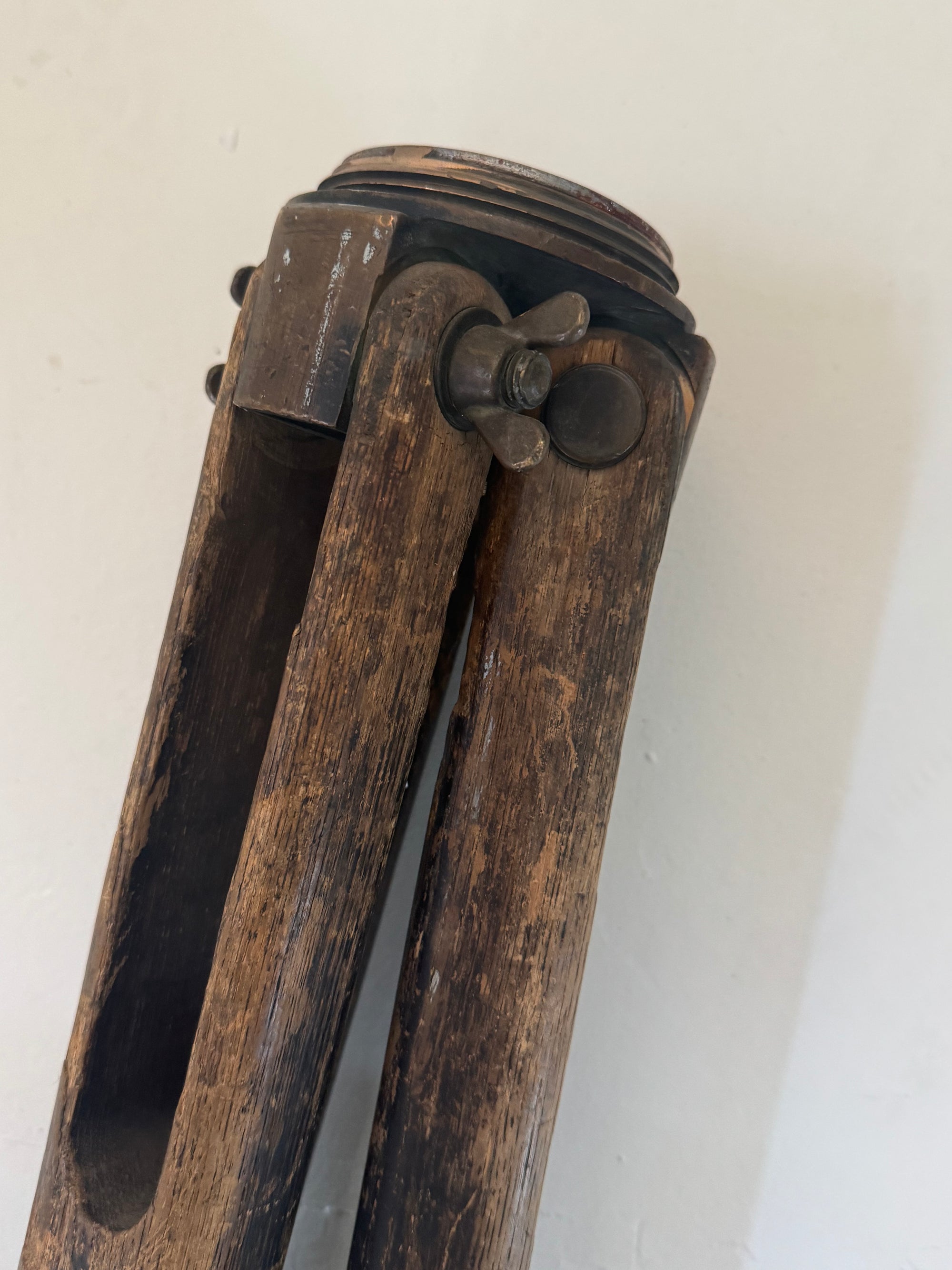 Wood Tripod - Antique
