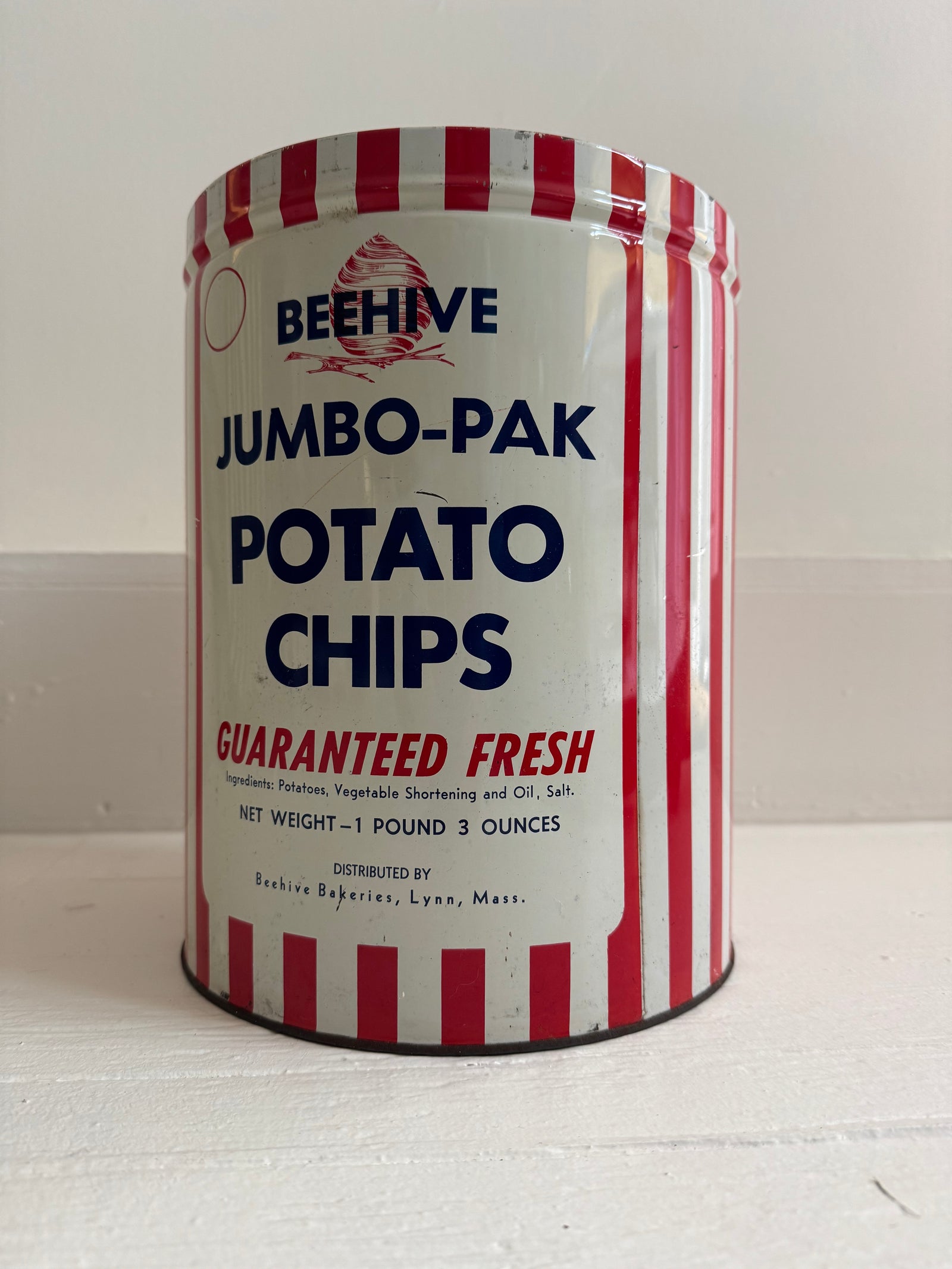 Bee-Hive Potato Chips Tin
