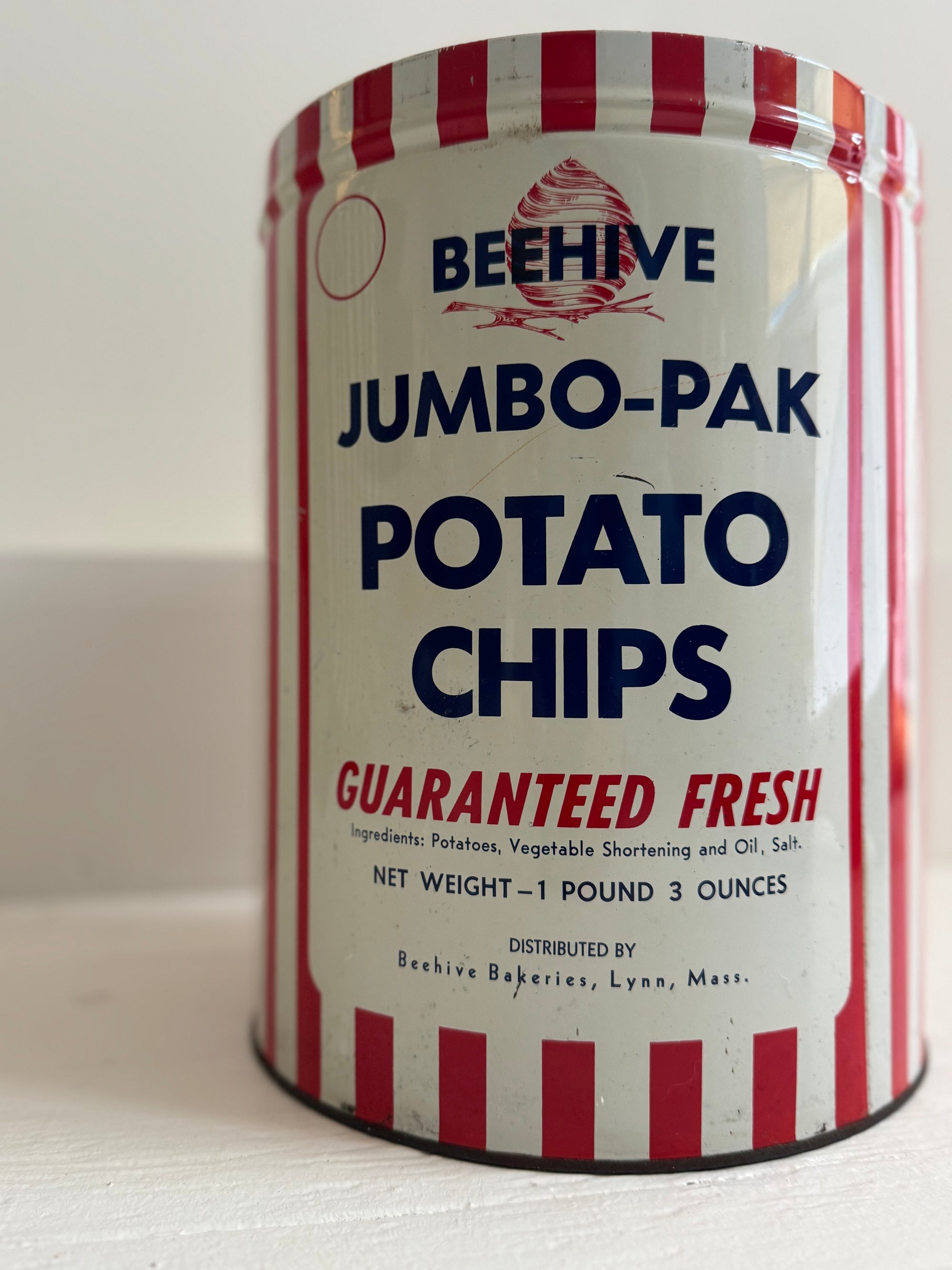 Bee-Hive Potato Chips Tin