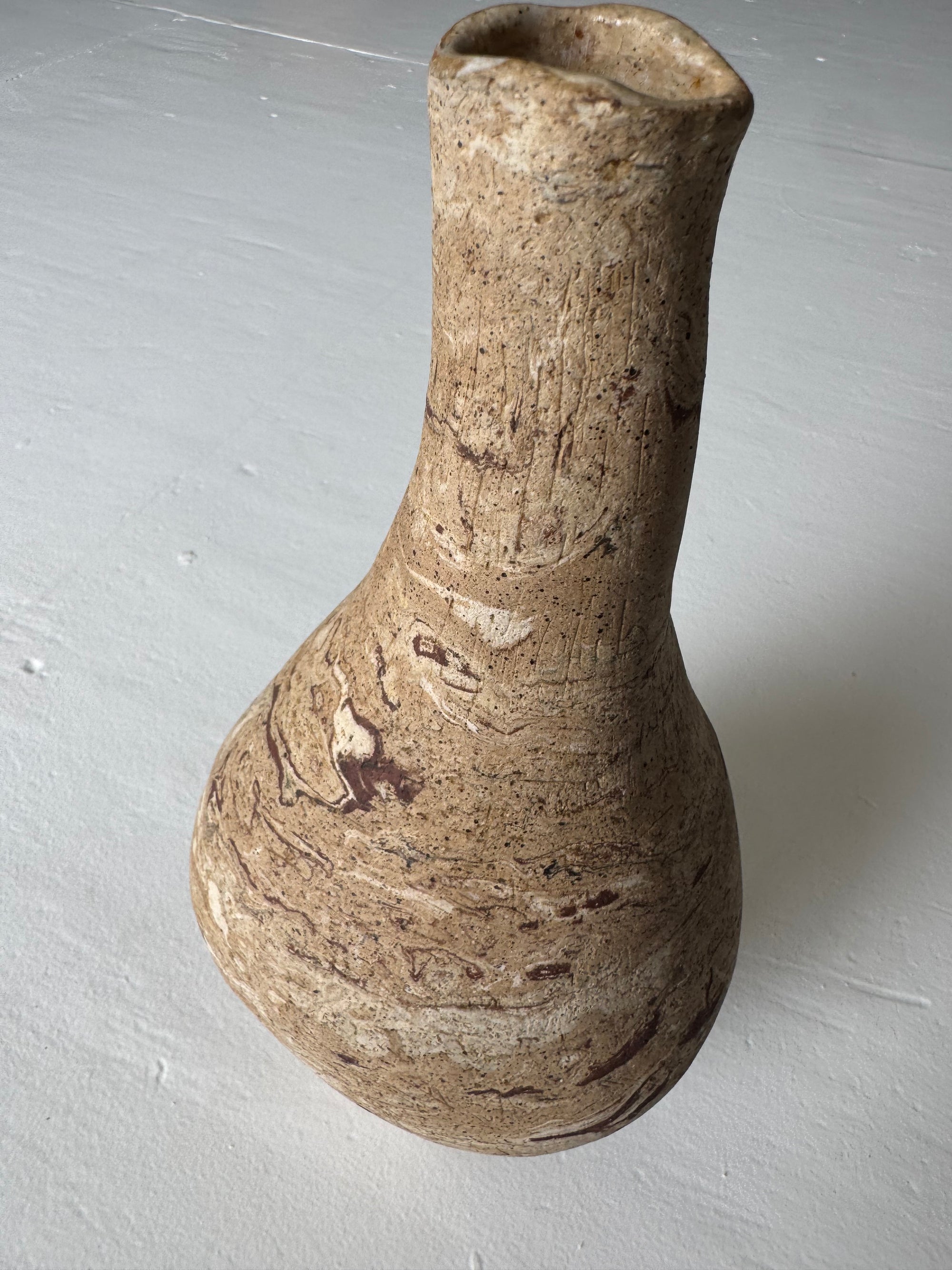 VTG Marbled Brown Vase