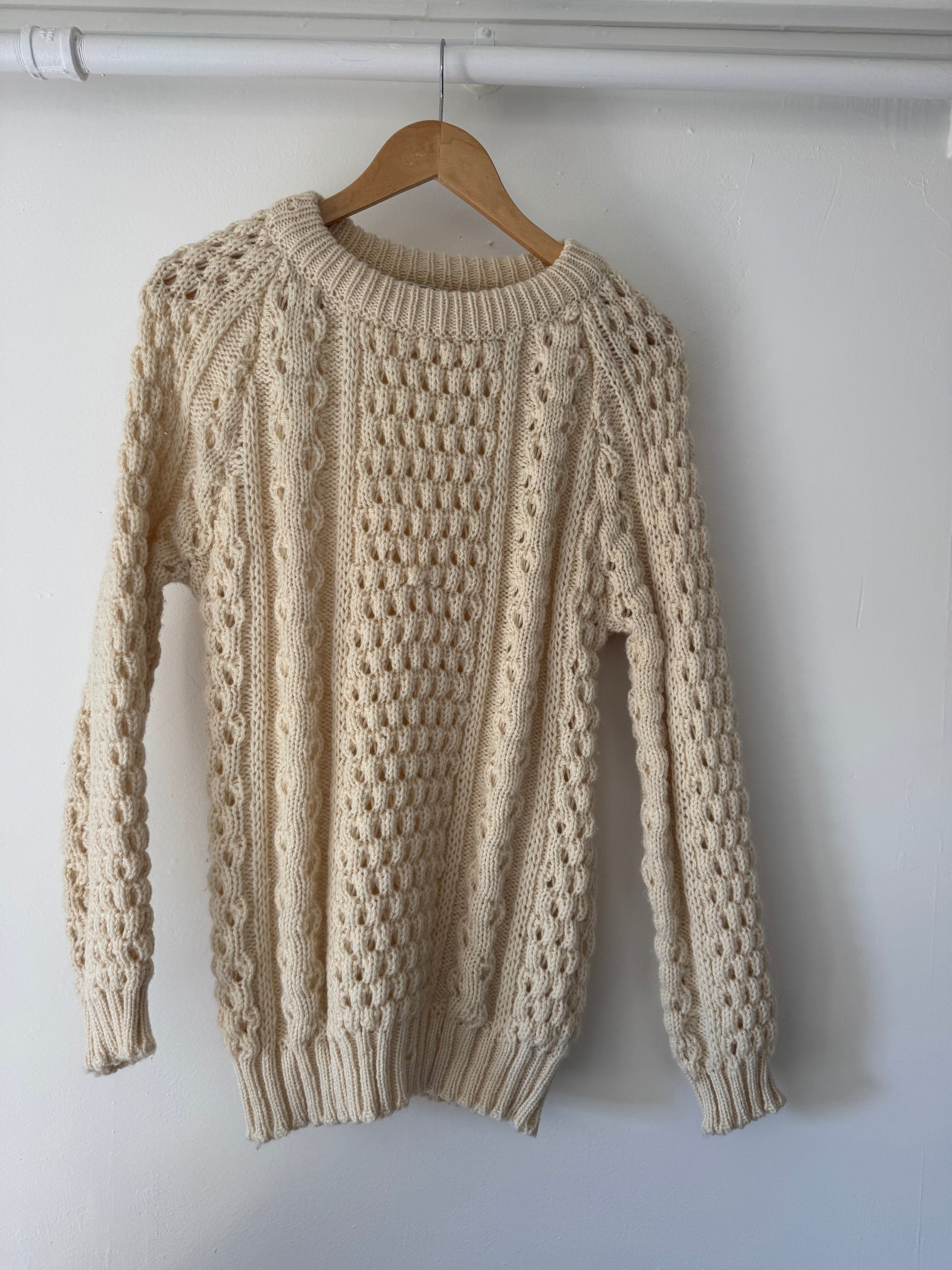 Vintage Wool Fishermen's Sweater