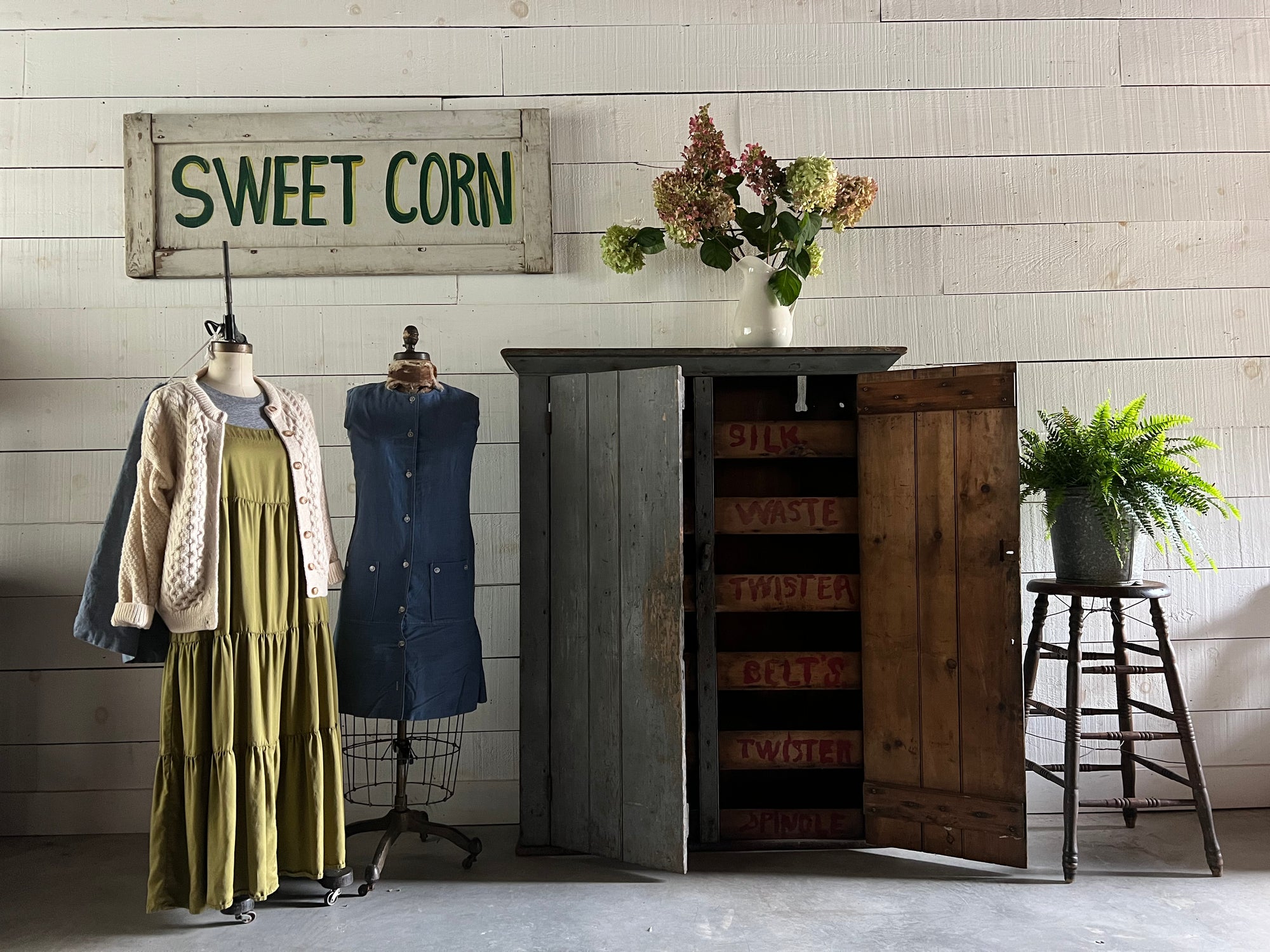 Antique Americana Farmhouse Cupboard