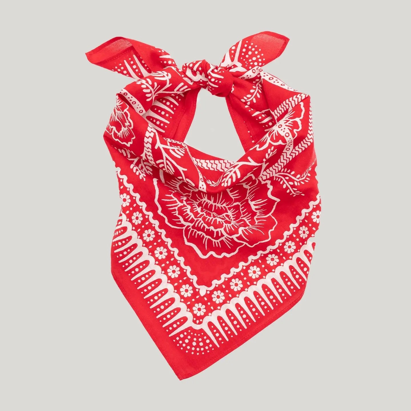 Cotton Ramble Bandana - Red Hot
