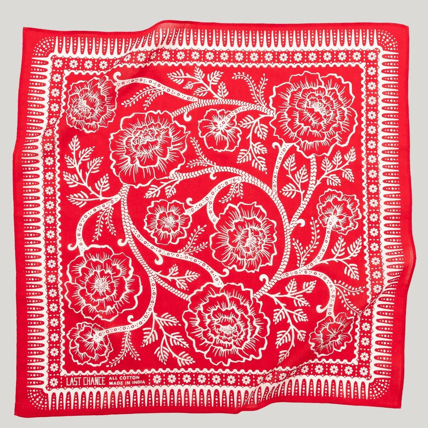Cotton Ramble Bandana - Red Hot