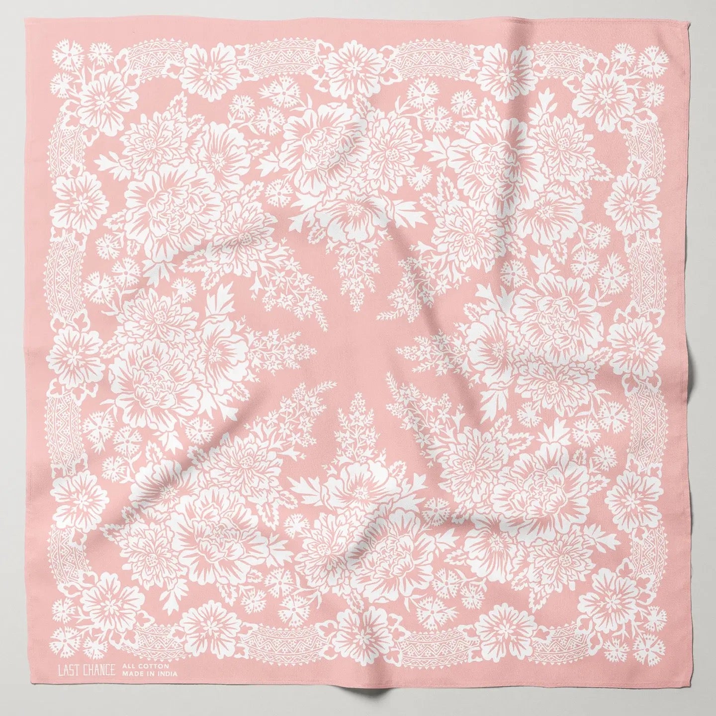 Cotton Blossom Bandana - Shell Pink
