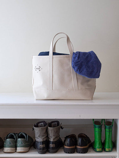 Natural Canvas Tote Bag - Small: Natural Canvas / 5"