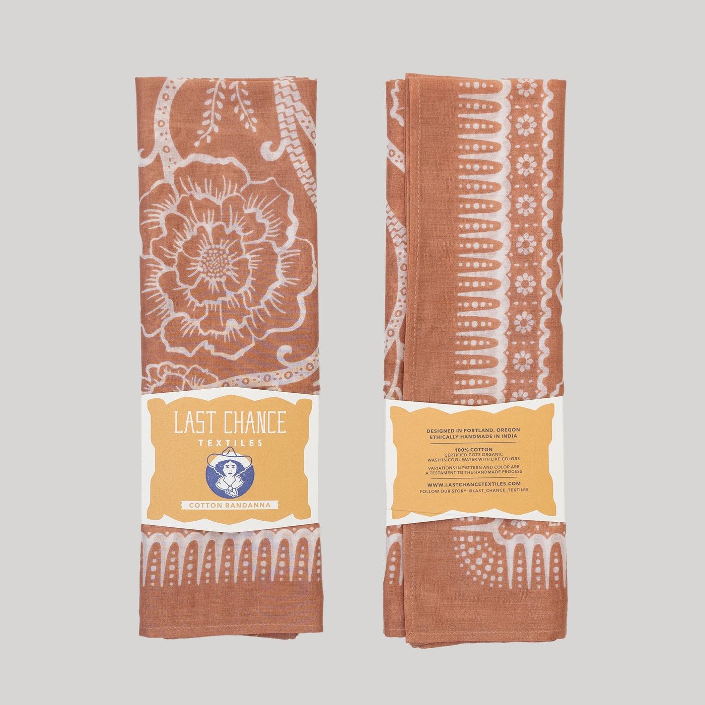 Cotton Ramble Bandana - Spice
