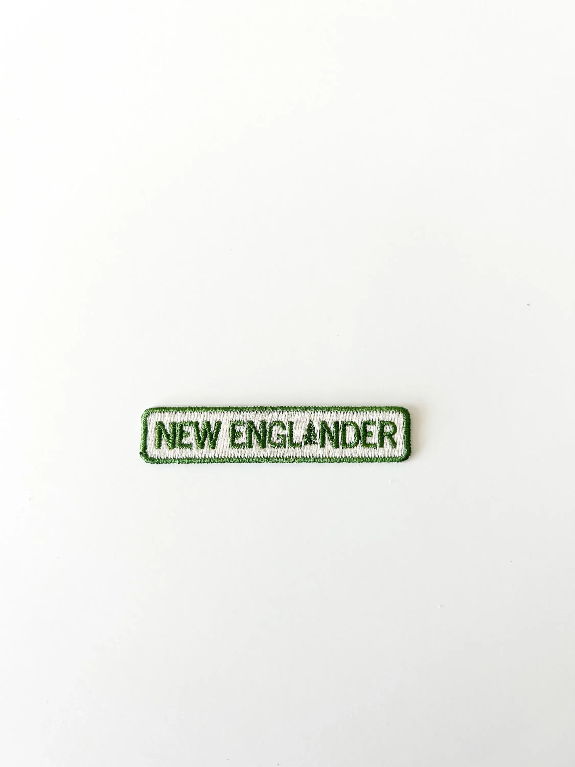 New England Embroidered Iron - On Patch New Englander 