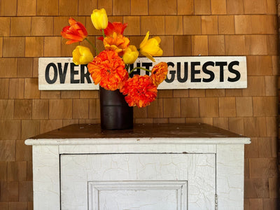 Antique Early 1900s Cabinet - Painted White - Diamonds & Rust