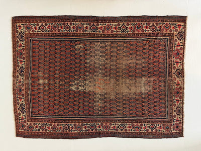 Antique Persian Saraband Rug - Diamonds & Rust