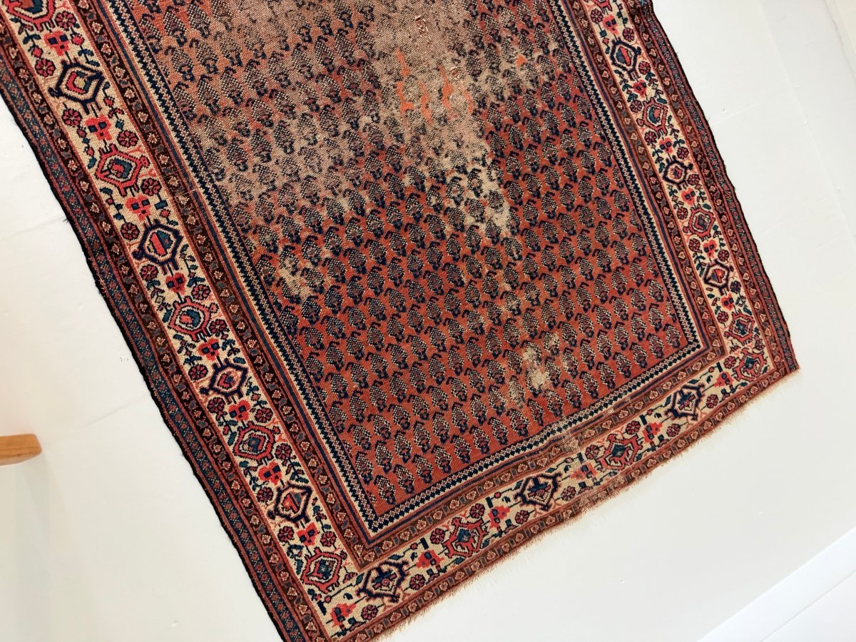 Antique Persian Saraband Rug - Diamonds & Rust