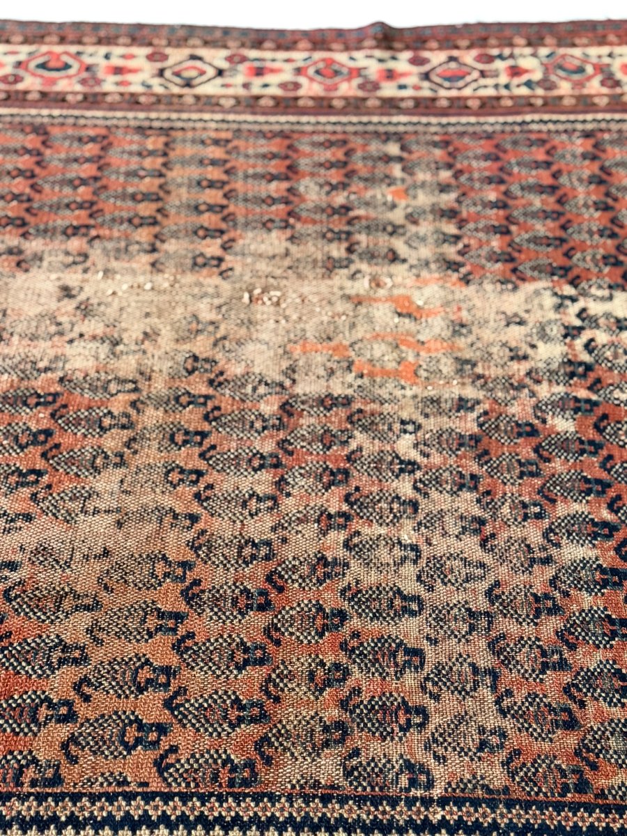 Antique Persian Saraband Rug - Diamonds & Rust