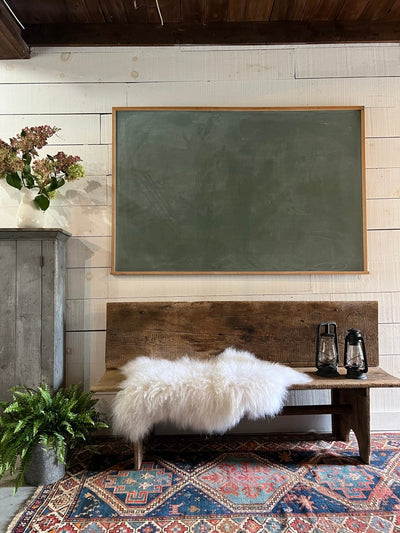 Antique wood bench - Diamonds & Rust
