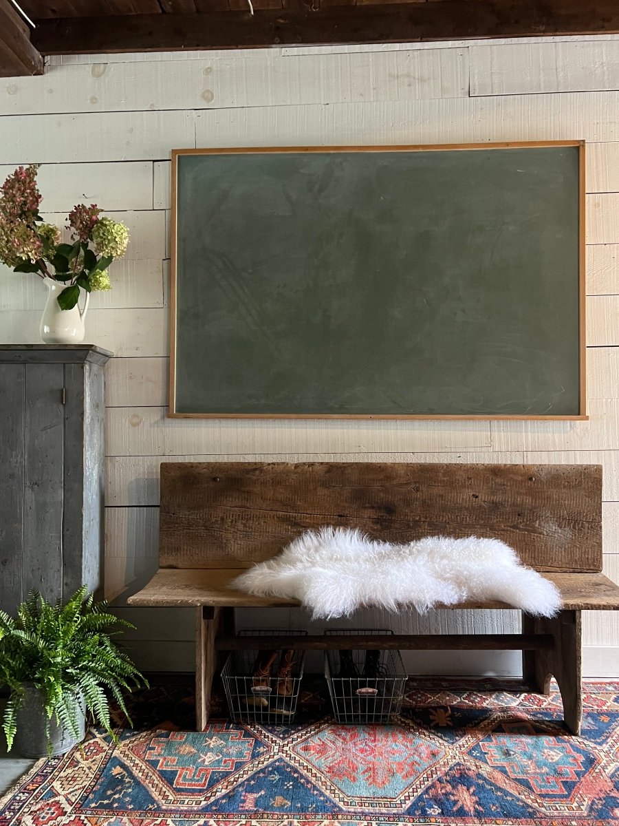 Antique wood bench - Diamonds & Rust