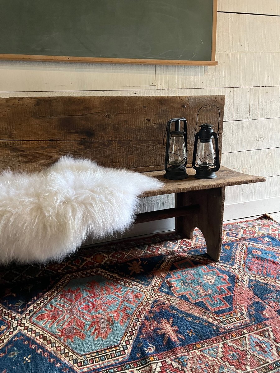 Antique wood bench - Diamonds & Rust
