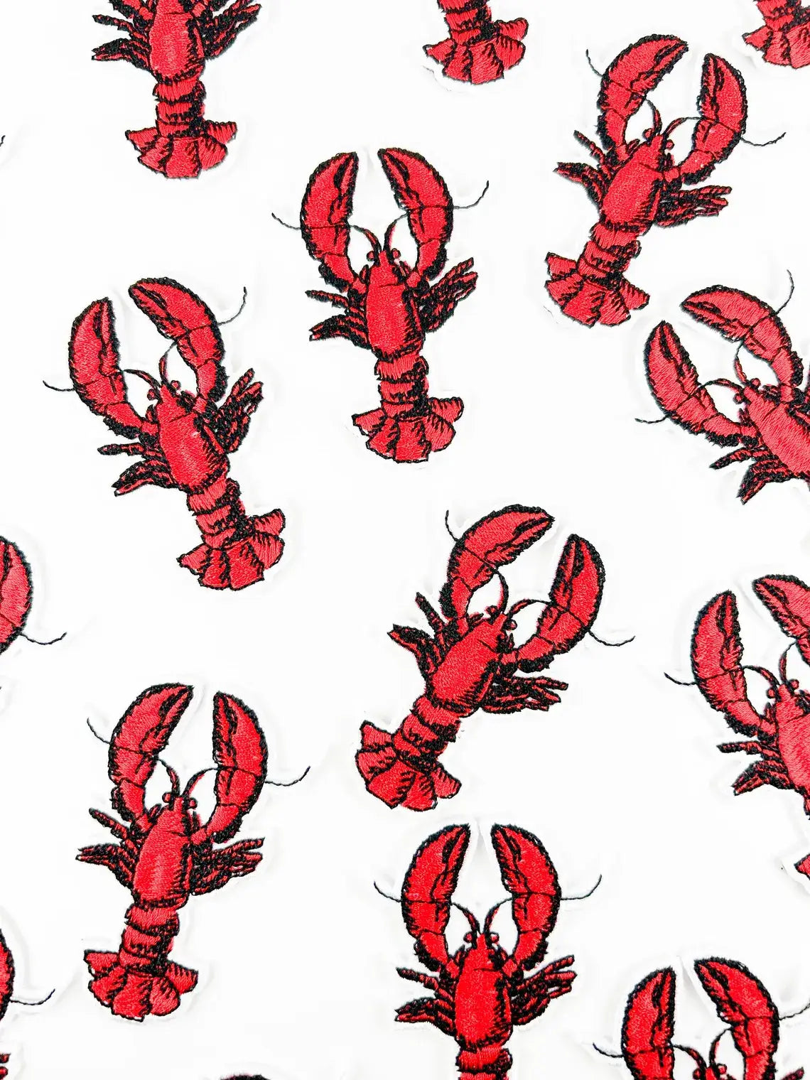Lobster Embroidered Iron on Patch Beach Marine Life Nature
