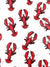 Lobster Embroidered Iron on Patch Beach Marine Life Nature