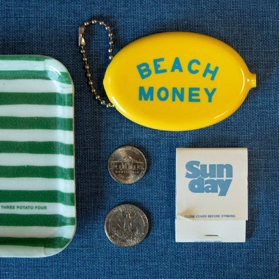 Beach Money Coin Pouch - Diamonds & Rust