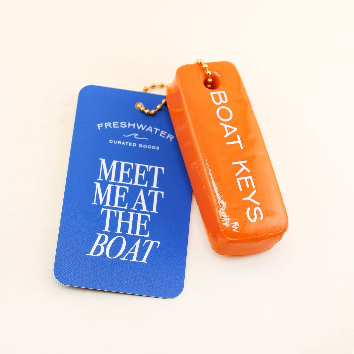 BOAT KEYS Floating Keychain - Diamonds & Rust