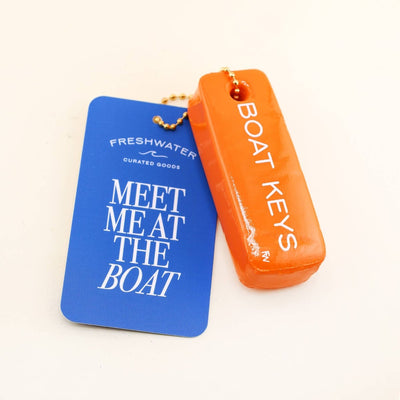 BOAT KEYS Floating Keychain - Diamonds & Rust