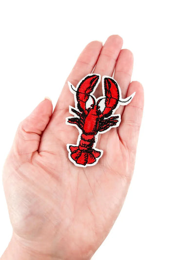 Lobster Embroidered Iron on Patch Beach Marine Life Nature