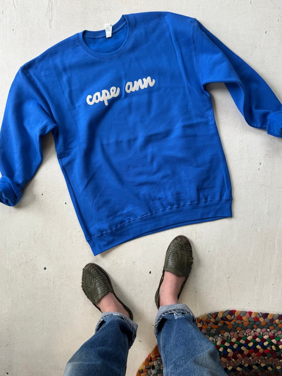 Cape Ann Crewneck - Marine Blue - Diamonds & Rust