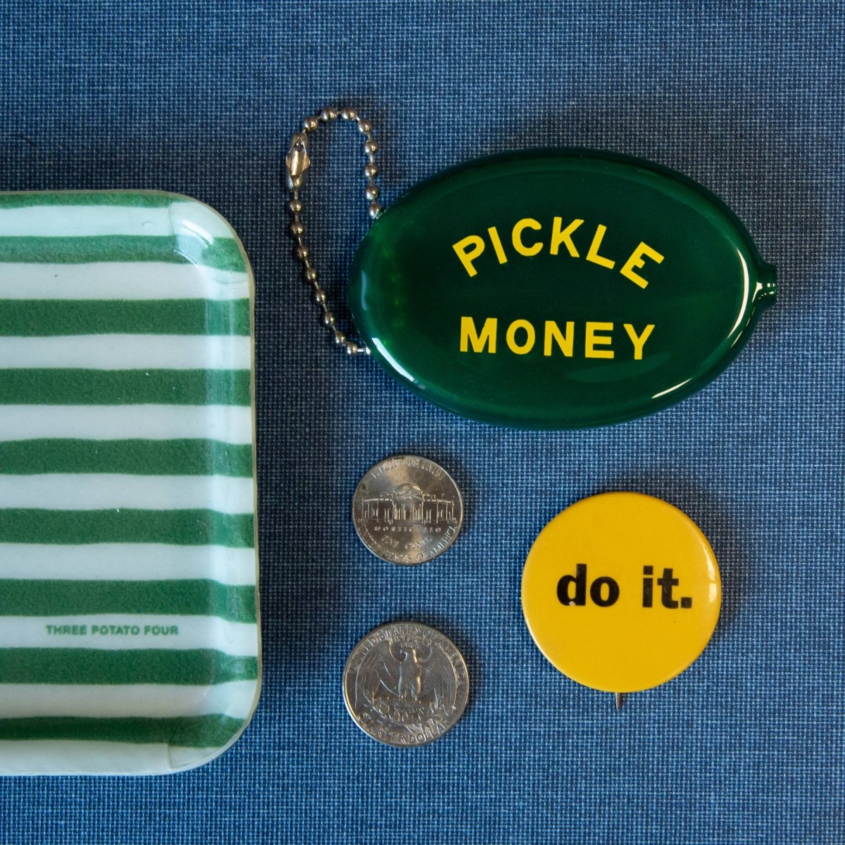 Coin Pouch - Pickle Money - Diamonds & Rust