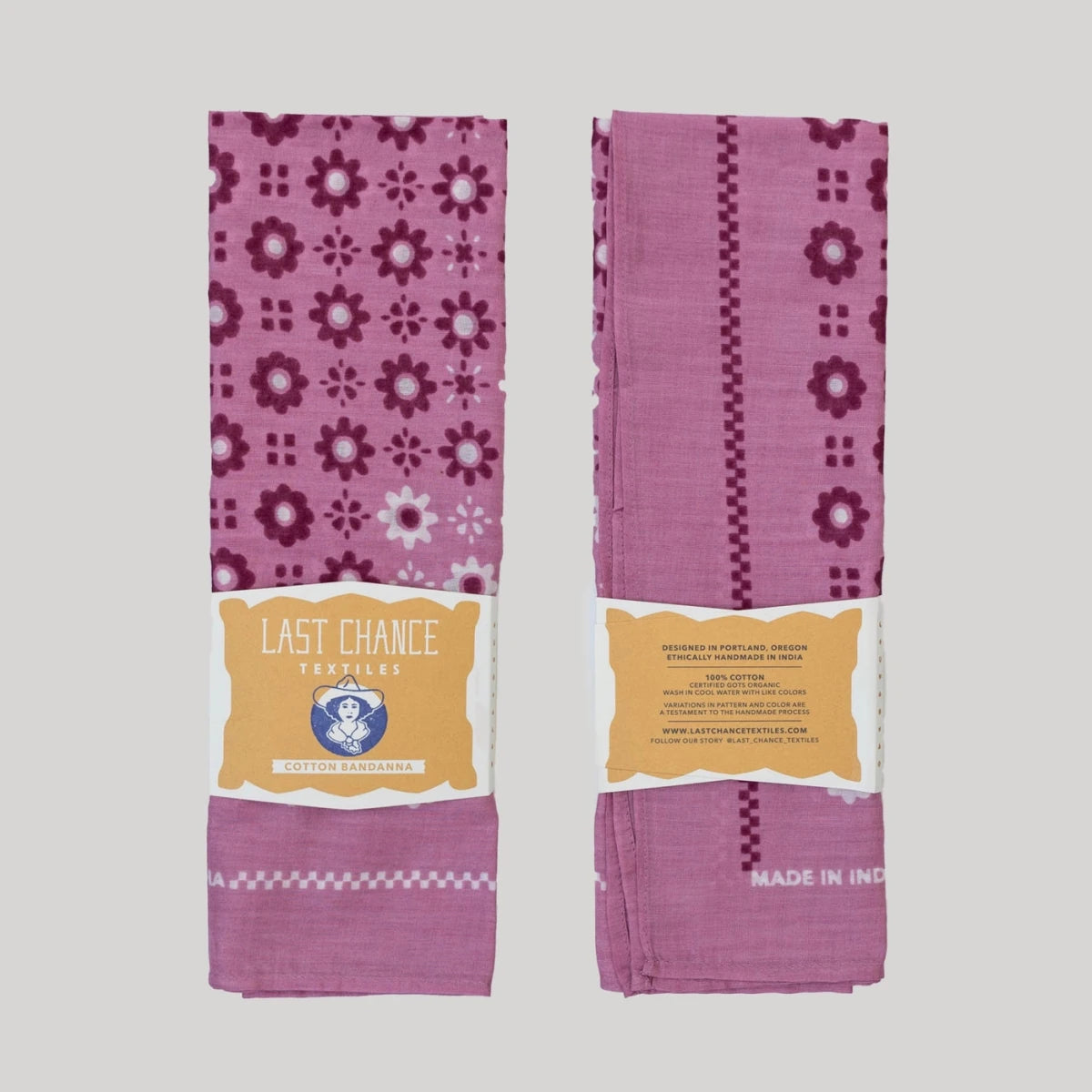Cotton Switcheroo Bandana - Sorbet - Diamonds & Rust