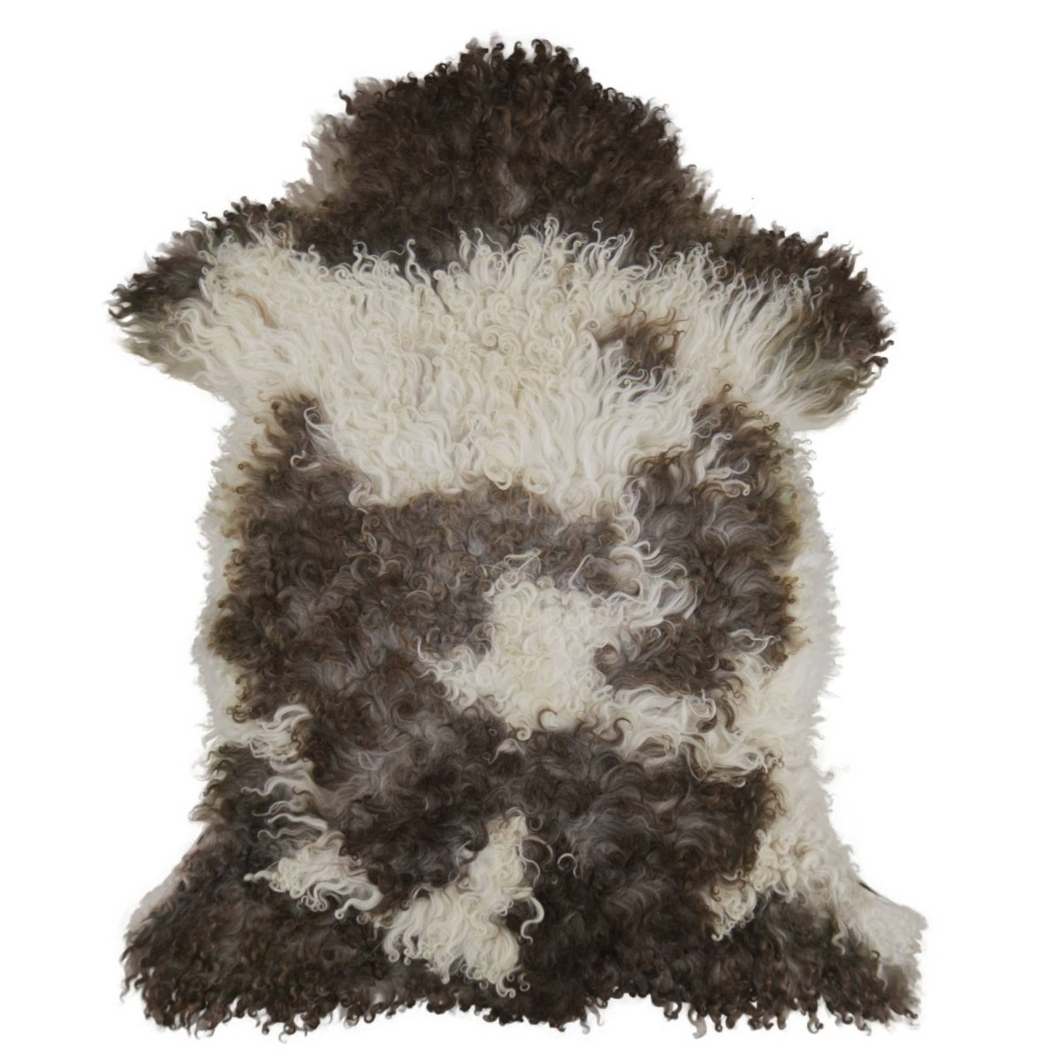 Curly Austrian Sheepskin | Natural Multi-tone | 105x60 cm - Diamonds & Rust