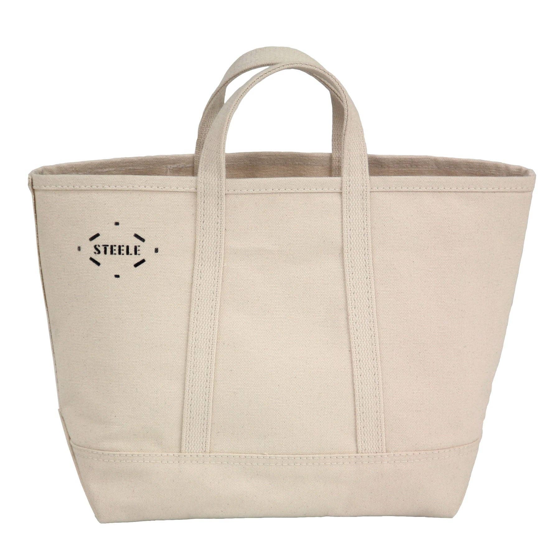 Natural Canvas Tote Bag - Small: Natural Canvas / 5"