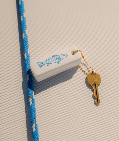 Fish Floating Keychain - Diamonds & Rust