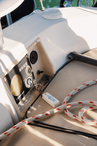 Fish Floating Keychain - Diamonds & Rust