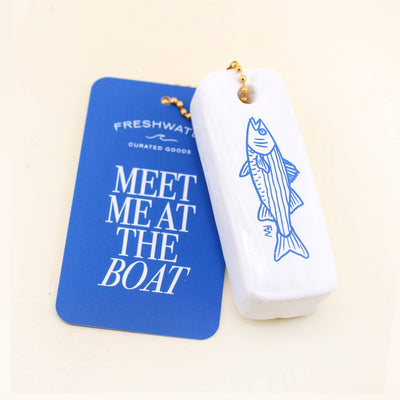Fish Floating Keychain - Diamonds & Rust