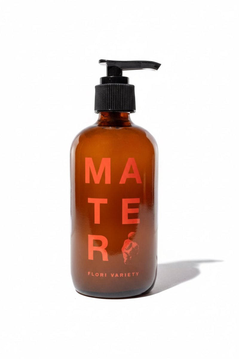 Flori Soap - Glass Bottle: 8 oz glass - Diamonds & Rust