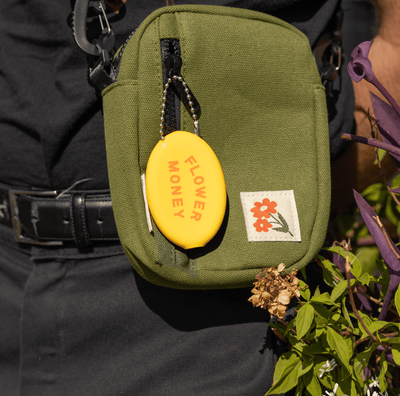 Flower Money Coin Pouch - Diamonds & Rust