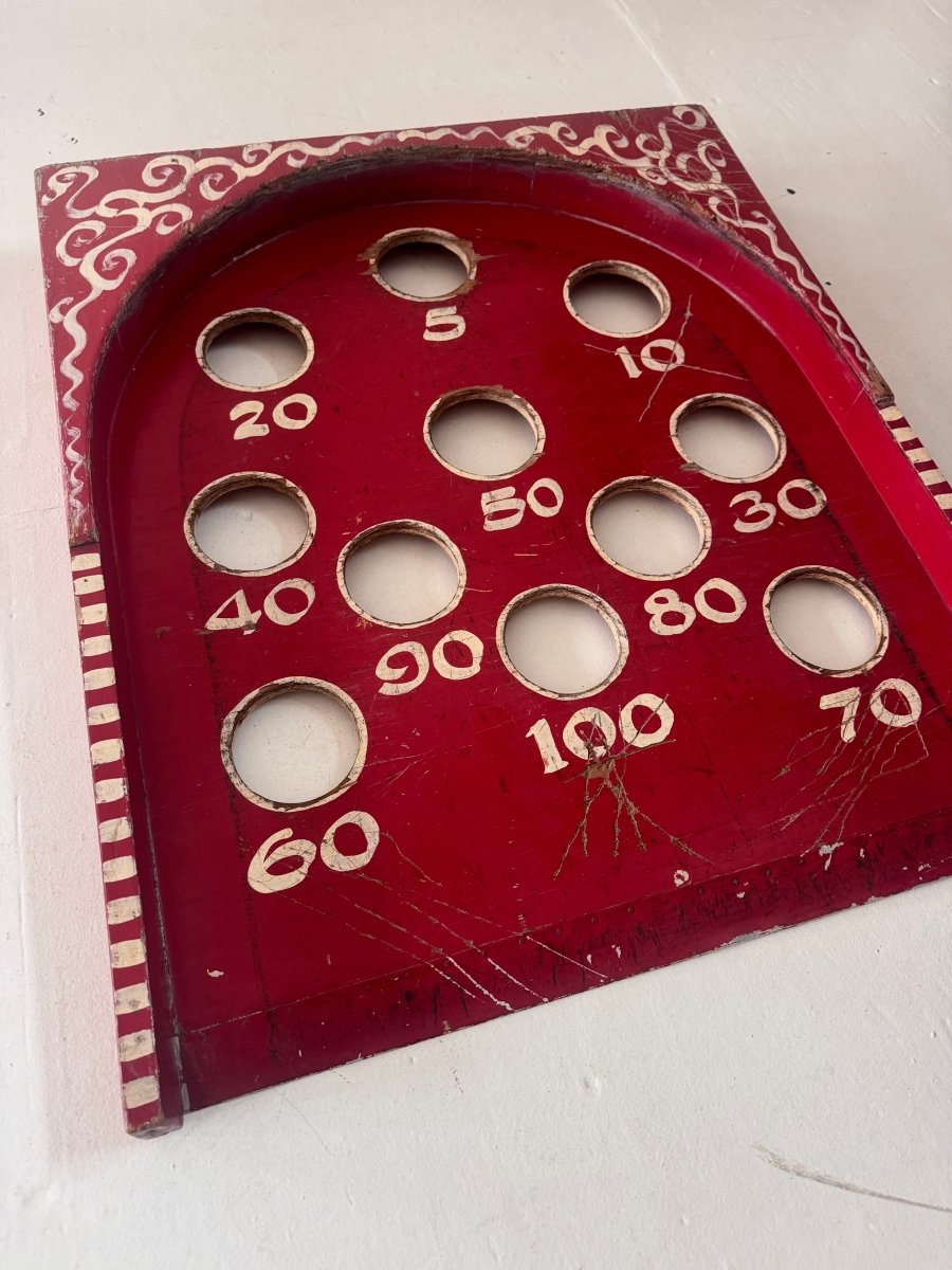Folk Art Carnival - Tabletop Skee - Ball - Diamonds & Rust