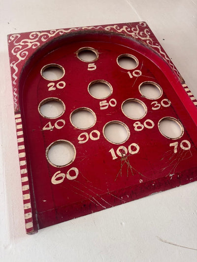 Folk Art Carnival - Tabletop Skee - Ball - Diamonds & Rust